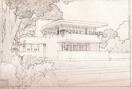 425x288 Drawings Of Frank Lloyd Wright Drexler Moma Populuxebooks - Frank Lloyd Wright Drawings