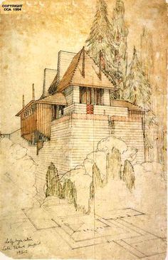 236x365 Frank Lloyd Wright Drawings - Frank Lloyd Wright Drawings