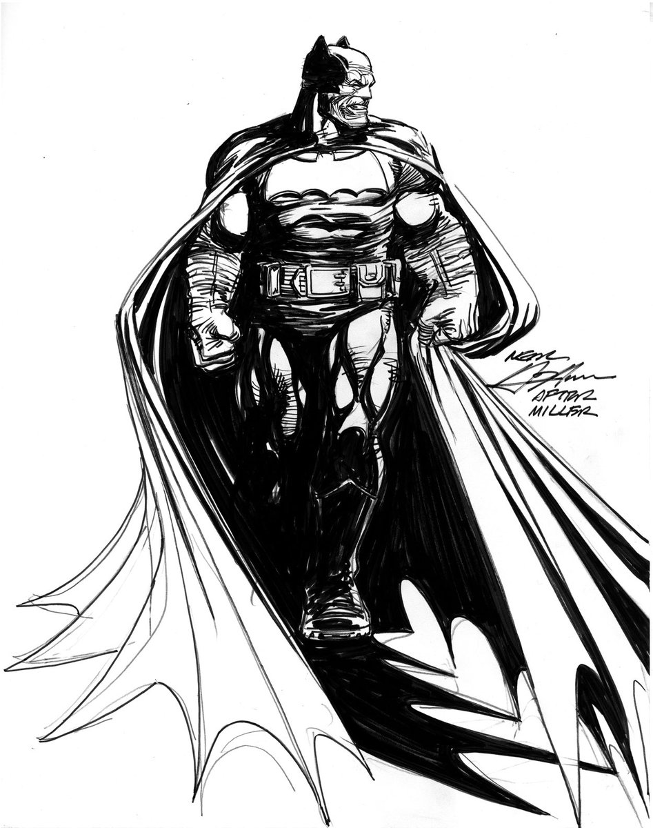 947x1200 neal adams on twitter batman in frank miller ish style - Frank Miller Drawings