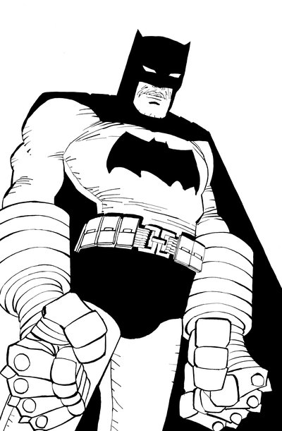 400x611 batman noir the dark knight strikes again - Frank Miller Drawings