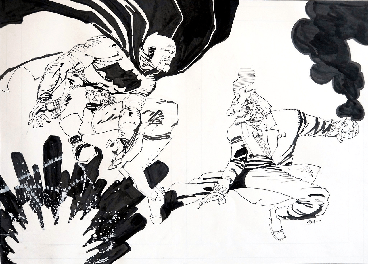 1280x920 batman vs joker a recent drawing - Frank Miller Drawings