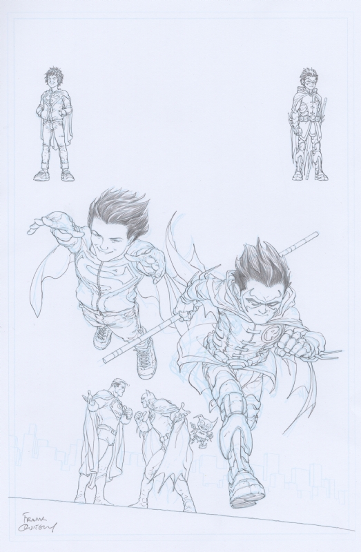 523x800 Super Sons Frank Quitely Cover, In Chuck Arnold's Covers Comic - Frank Quitely Drawing