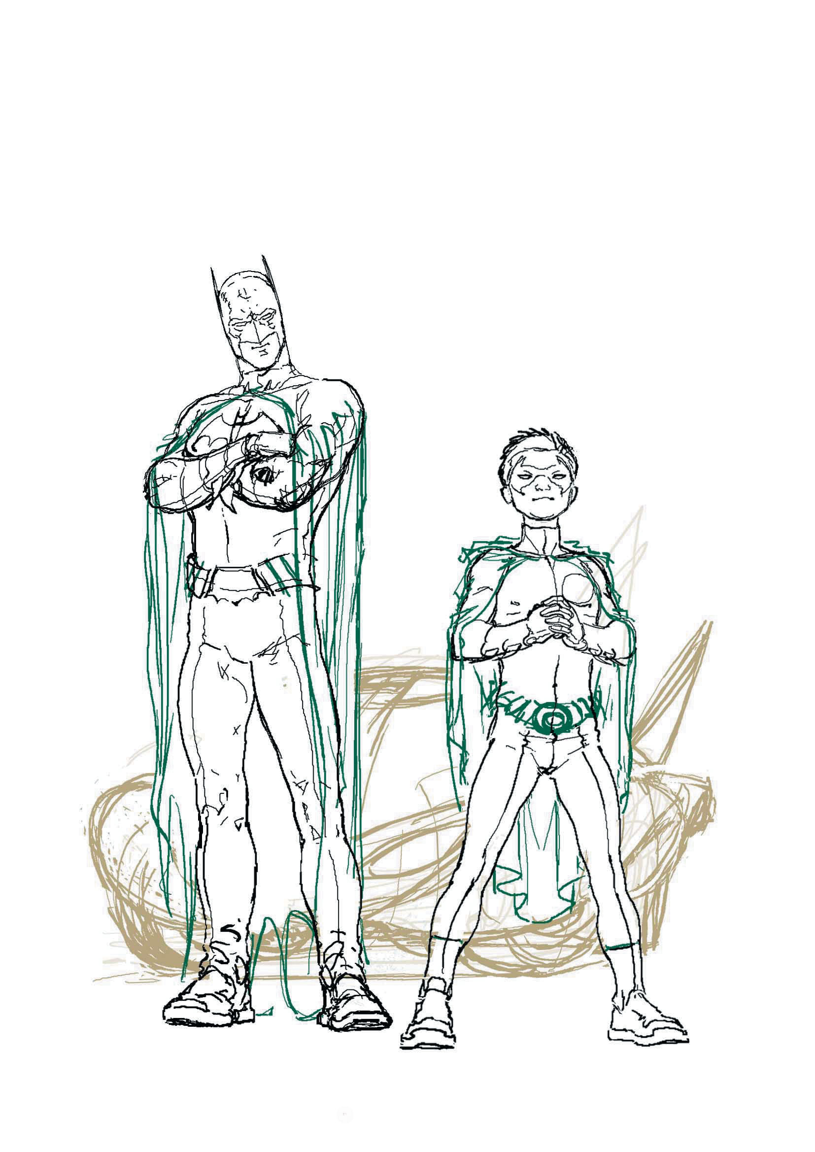 1654x2338 Batman Redrawn, Part - Frank Quitely Drawing