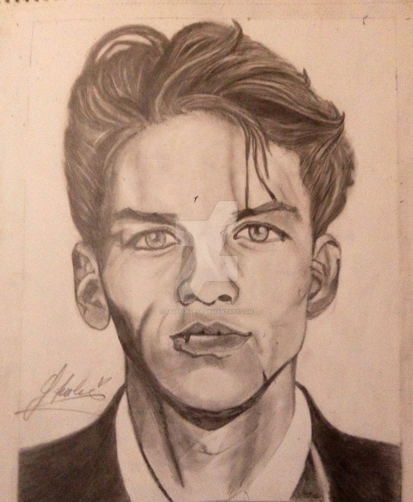 811x985 Frank Sinatra Young Pencil Drawing - Frank Sinatra Drawing
