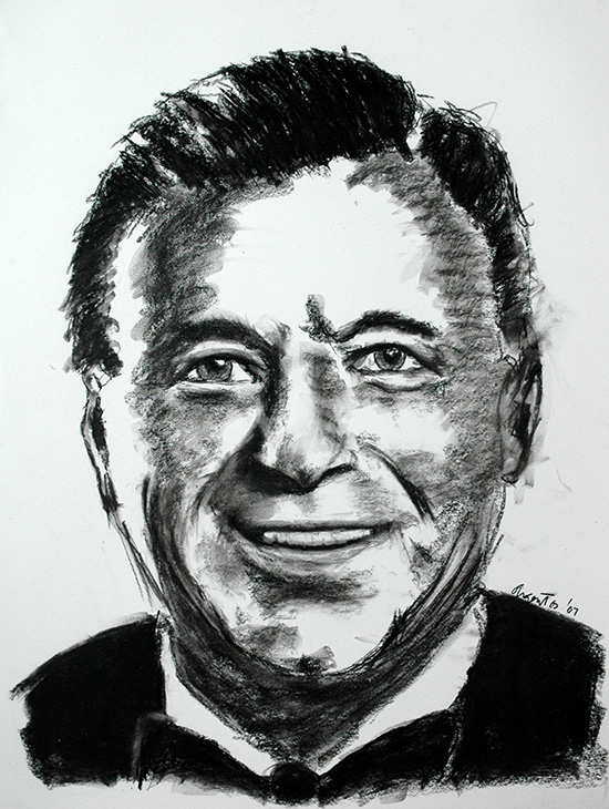 550x730 Frank Sinatra Drawing Frank Argento - Frank Sinatra Drawing