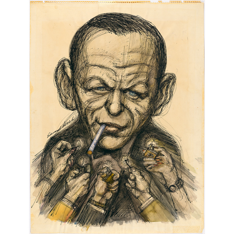 750x750 Frank Sinatra National Portrait Gallery - Frank Sinatra Drawing