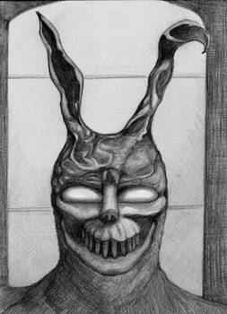 253x350 Frank The Bunny - Frank The Bunny Drawing