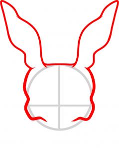 239x302 How To Draw Frank The Rabbit, Donnie Darko, Step - Frank The Bunny Drawing