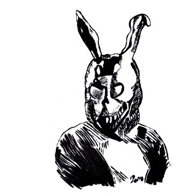 400x400 May Nearsquare - Frank The Bunny Drawing