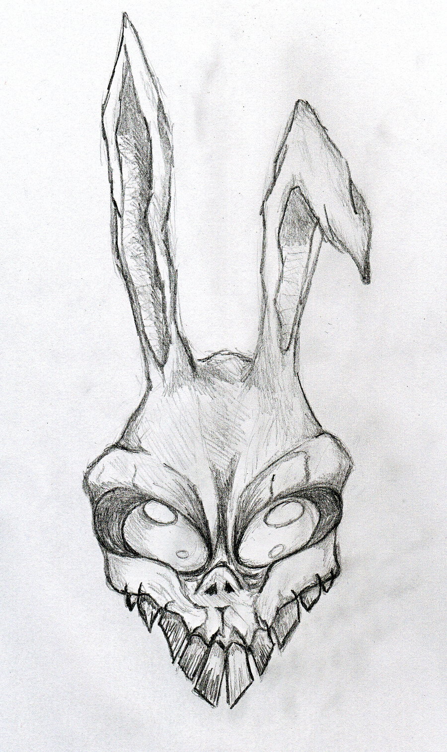 900x1514 Pictures Of Donnie Darko Frank Sketch - Frank The Bunny Drawing