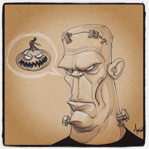 500x500 Frankenstein Drawing Pictures, Photos, And Images For Facebook - Frankenstein Drawing