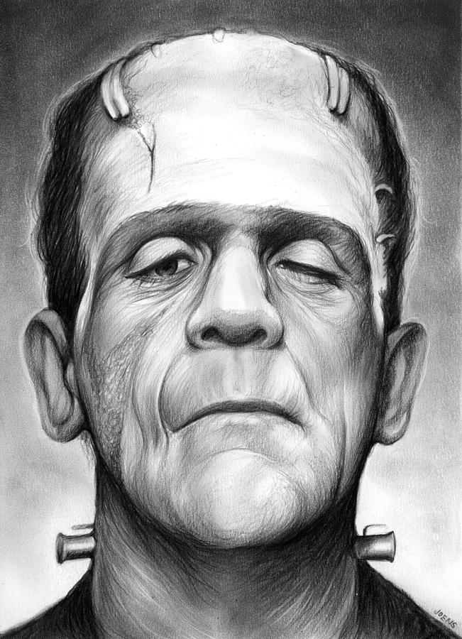 651x900 Frankenstein Drawing - Frankenstein Drawing