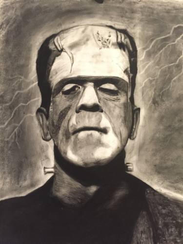 375x500 Frankenstein Monster Drawing - Frankenstein Drawing
