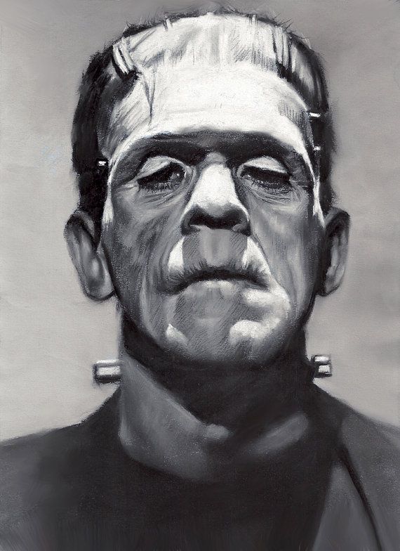570x784 possible wallpapers frankenstein art - Frankenstein Drawing