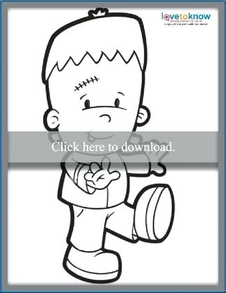 325x421 Frankenstein Coloring - Frankenstein Face Drawing