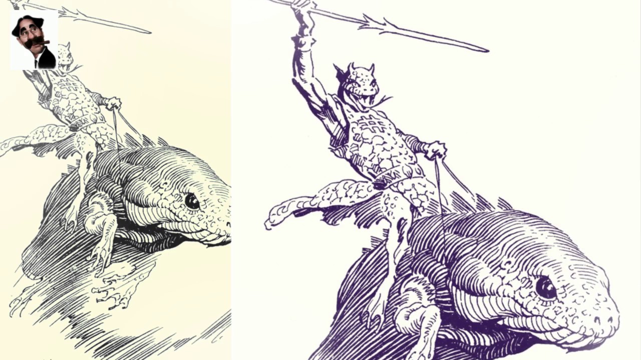 1280x720 frank frazetta ink - Frazetta Drawings