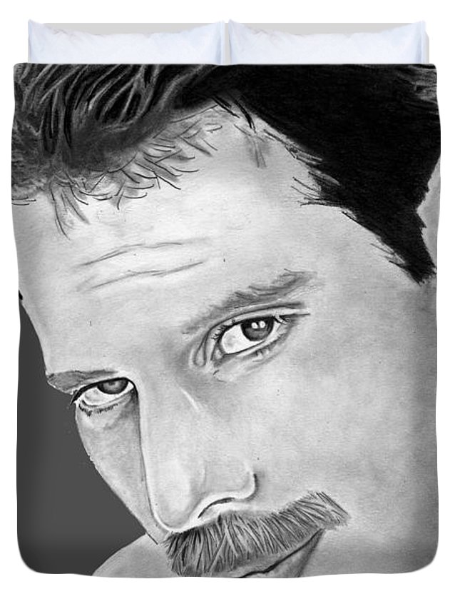 645x853 Freddie Mercury Duvet Cover For Sale - Freddie Mercury Drawing