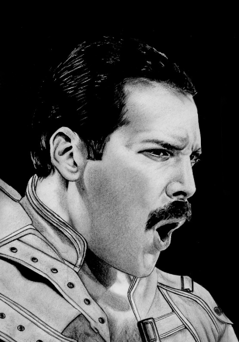 Freddie Mercury Drawing at PaintingValley.com | Explore collection of ...