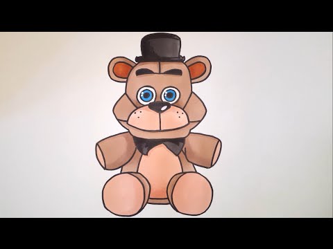 480x360 how to draw freddy plushie from five nights at freddys step - Freddy Drawing