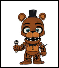 200x233 How To Draw Five Nights - Freddy Drawing