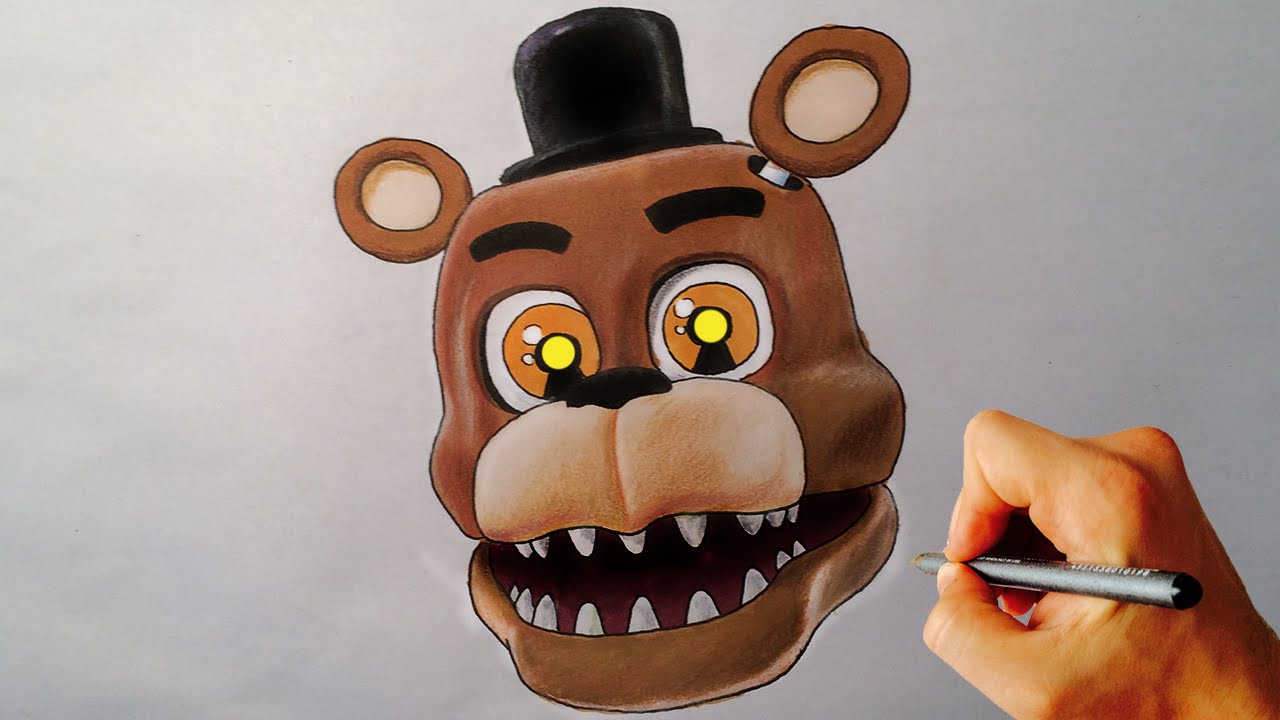 1280x720 How To Draw Adventure Nightmare Freddy From Fnaf World Drawing - Freddy Drawing