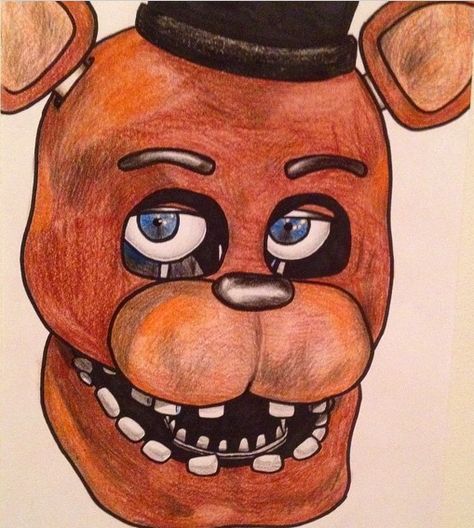 474x528 withered freddy drawing - Freddy Drawing