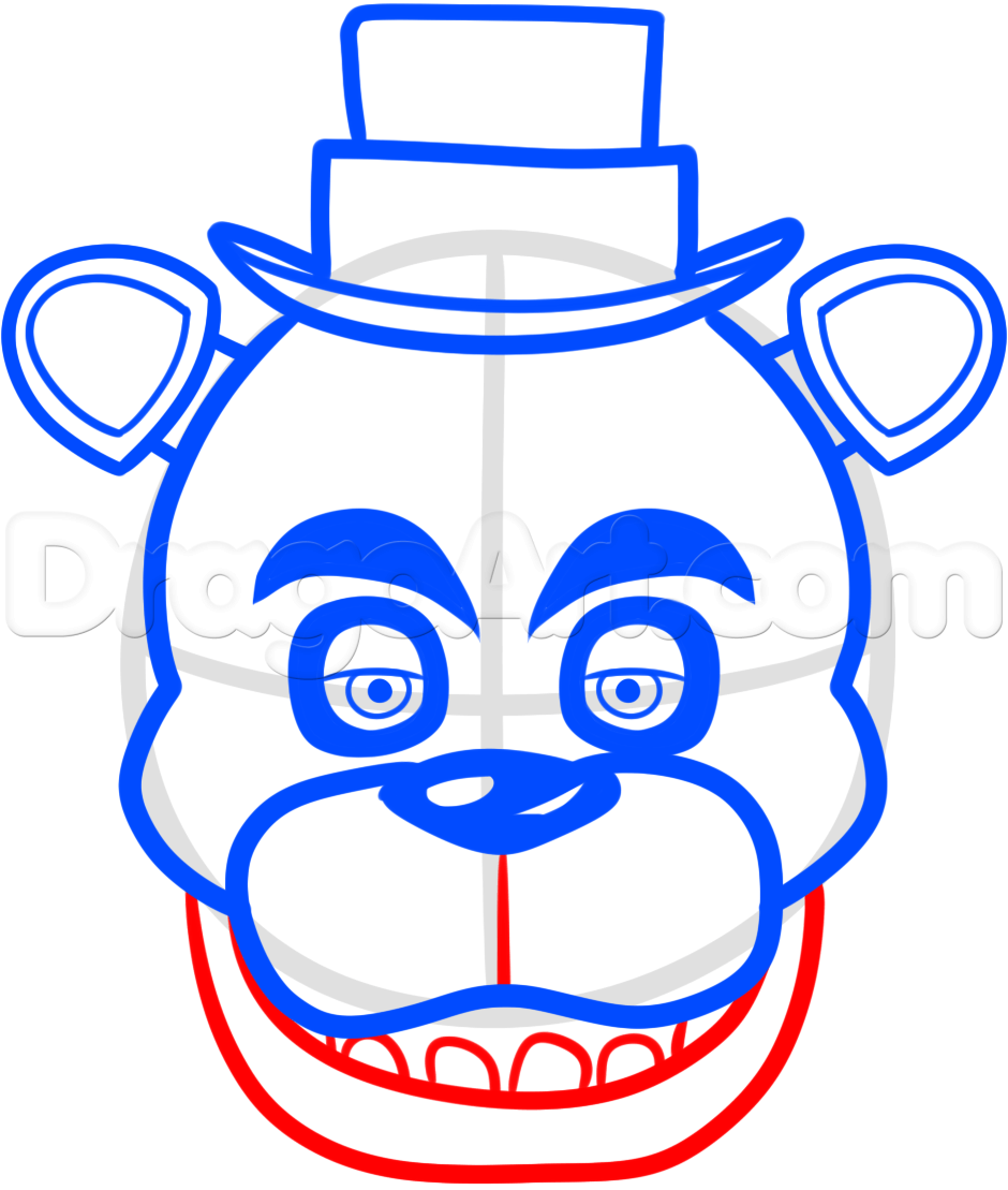 940x1109 How To Draw Freddy Fazbear Easy Step Draw Five Nights - Freddy Fazbear Drawing