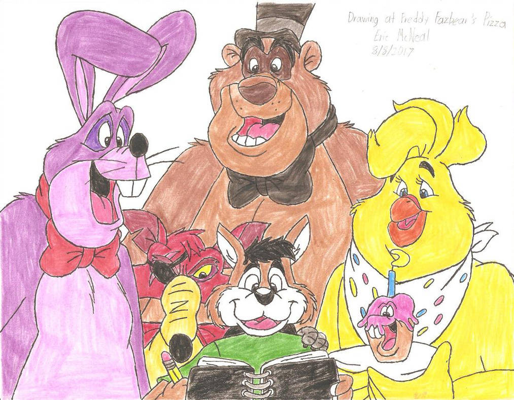 1013x789 Drawing At Freddy Fazbear's Pizza - Freddy Fazbear Drawing