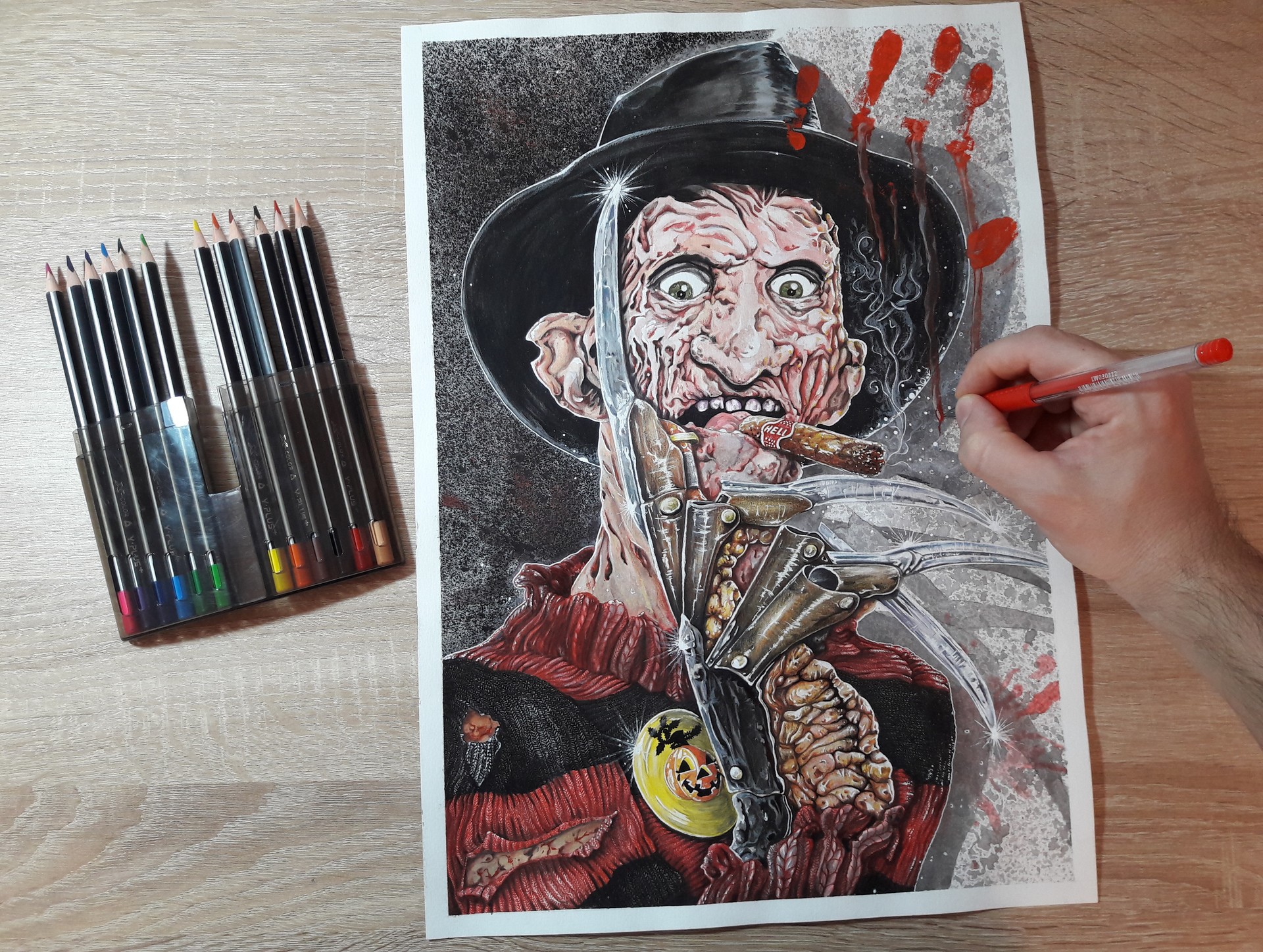 1920x1448 mihai alin ion - Freddy Krueger Drawing