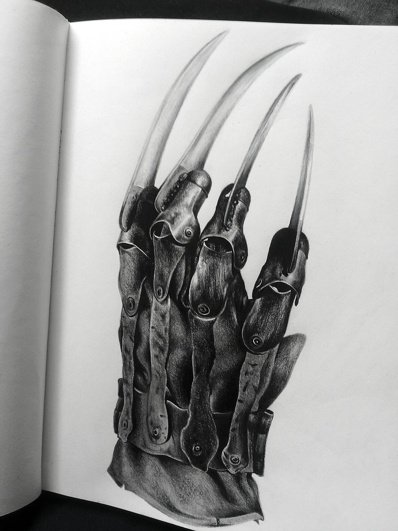 Freddy krueger claw drawing
