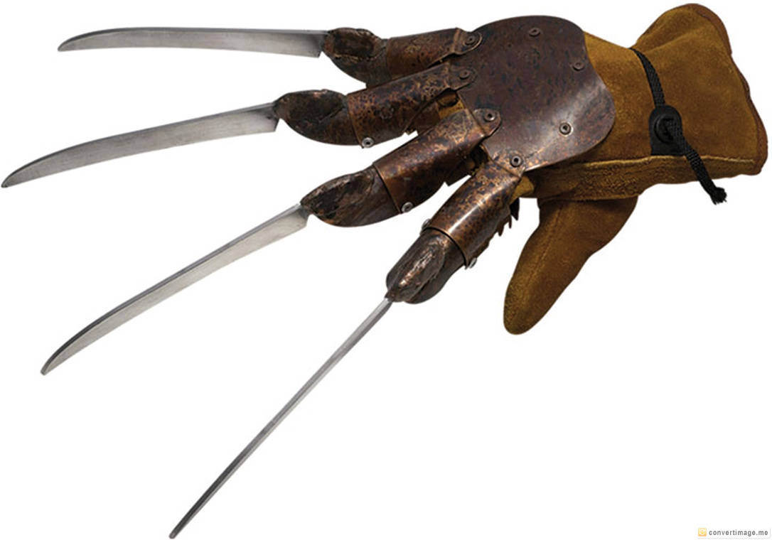 1086x760 freddy krueger glove with knives convertimage me - Freddy Krueger Glove Drawing