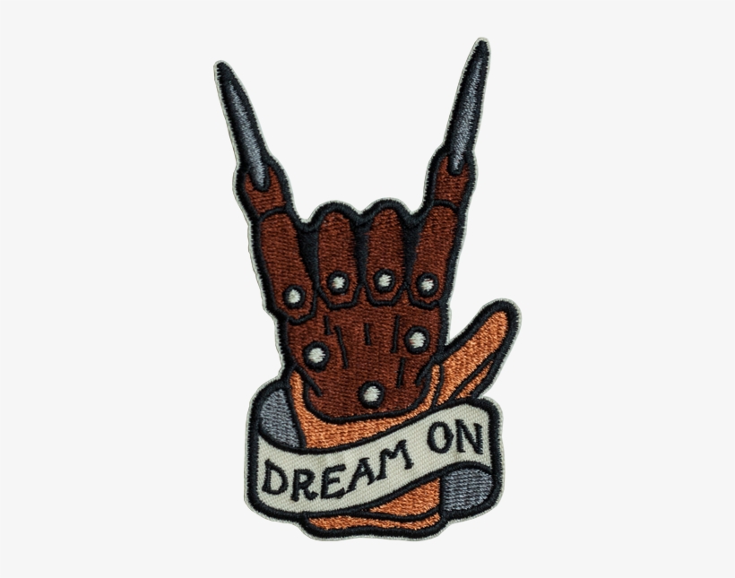 820x645 Dream On Patch - Freddy Krueger Glove Drawing. 