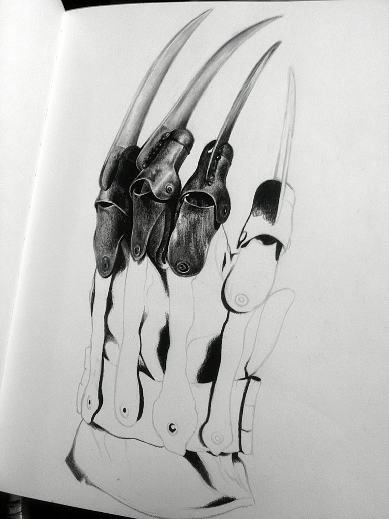 774x1032 Freddy Krueger Glove Drawings Infovisual - Freddy Krueger Hand Drawing