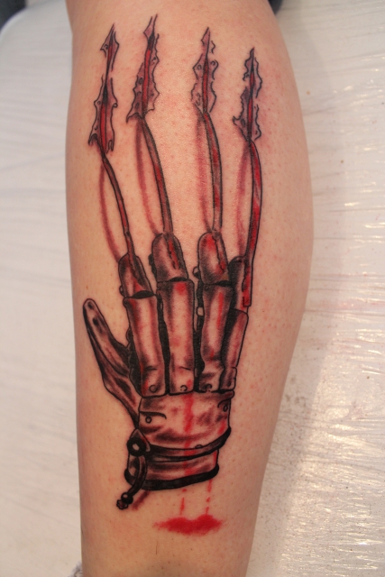 427x640 freddy krueger claw scratch tattoos - Freddy Krueger Hand Drawing.