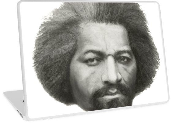 558x400 Frederick Douglass Drawing Laptop Skins - Frederick Douglass Drawing