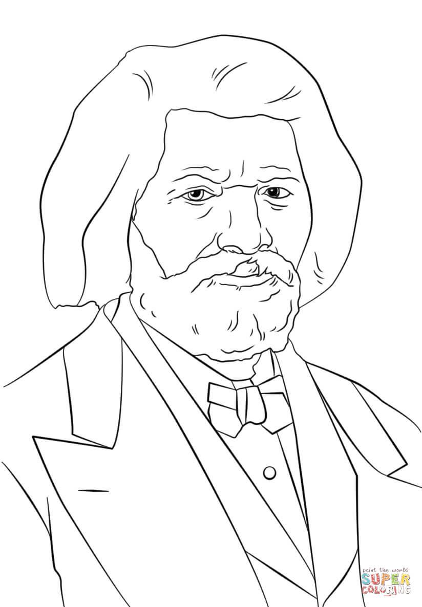 824x1186 Frederick Douglass Coloring - Frederick Douglass Drawing