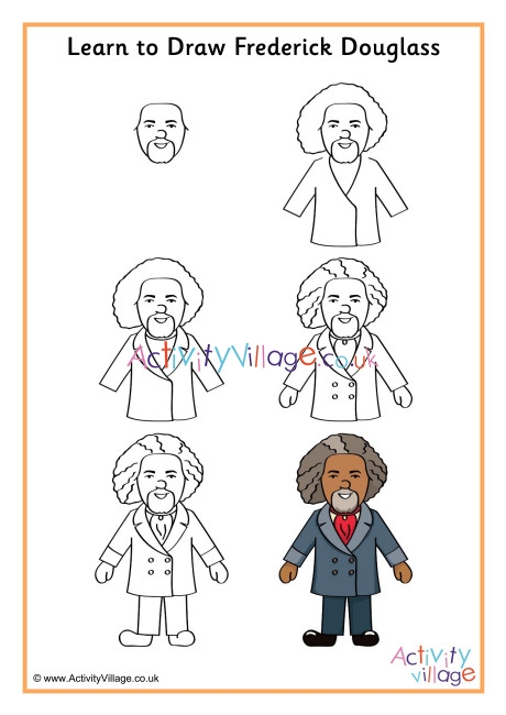460x650 Learn To Draw Frederick Douglass - Frederick Douglass Drawing