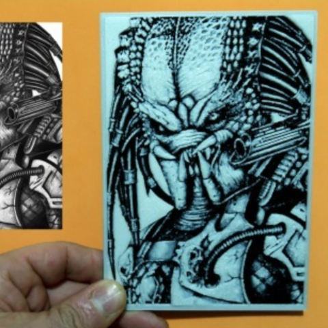 480x480 Free Printer Predator Drawing Cults - Free 3d Drawing