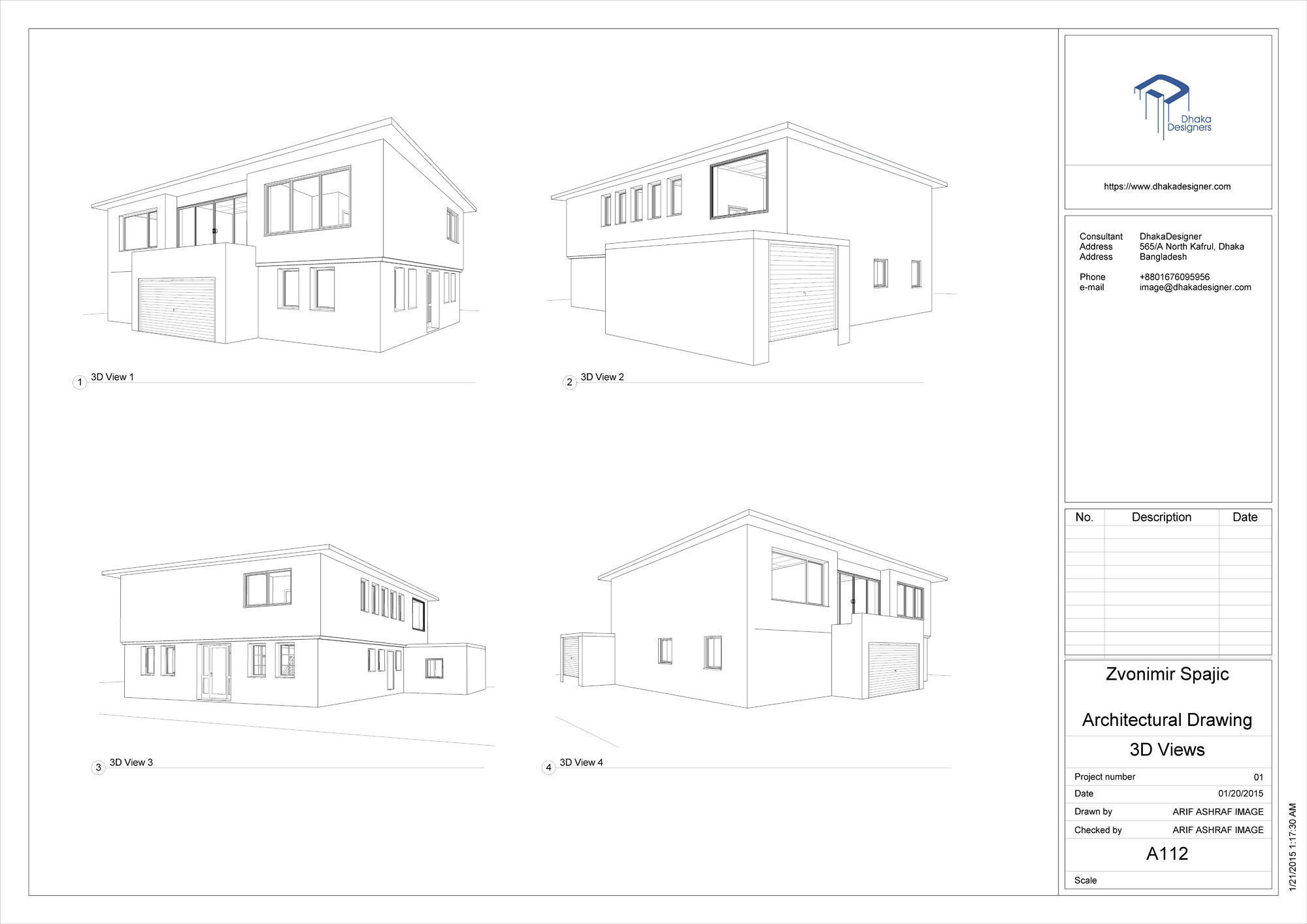 2000x1414 Model Architectural Drawing In Revit Cgtrader - Free 3d Drawing