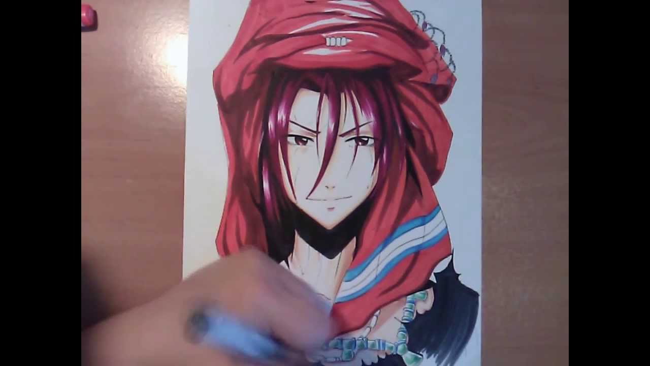 1280x720 copic manga drawing free! rin - Free Anime Drawing
