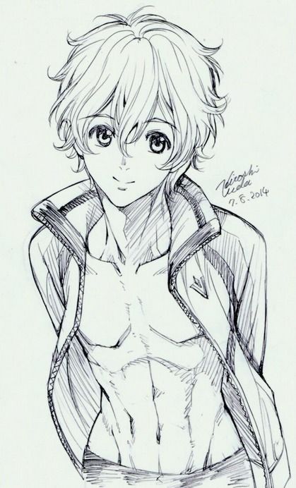 419x692 Free! Nagisa - Free Anime Drawing