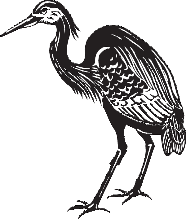 600x707 Heron Drawing Free Download On Unixtitan - Free Bird Drawing