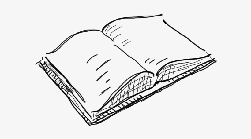 820x455 Open Book Drawing Png - Free Book Drawing