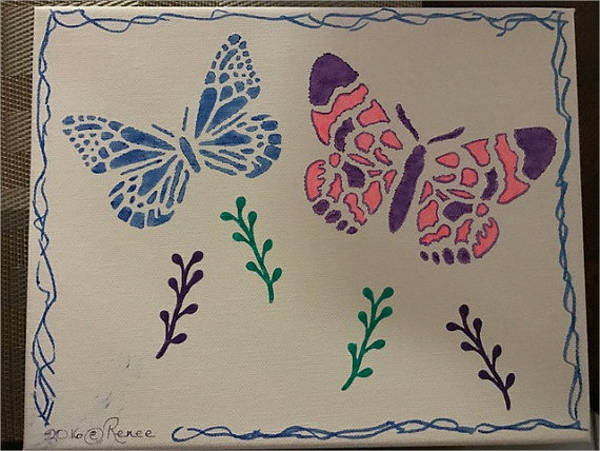 600x451 Butterfly Drawings, Art Ideas Free Premium Templates - Free Butterfly Drawings