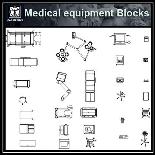 500x500 free medical equipment blocks cad design free cad blocks - Free Cad Drawings