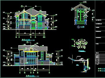 400x298 Luxury Villa Construction Cad Drawings Free Download - Free Cad Drawings