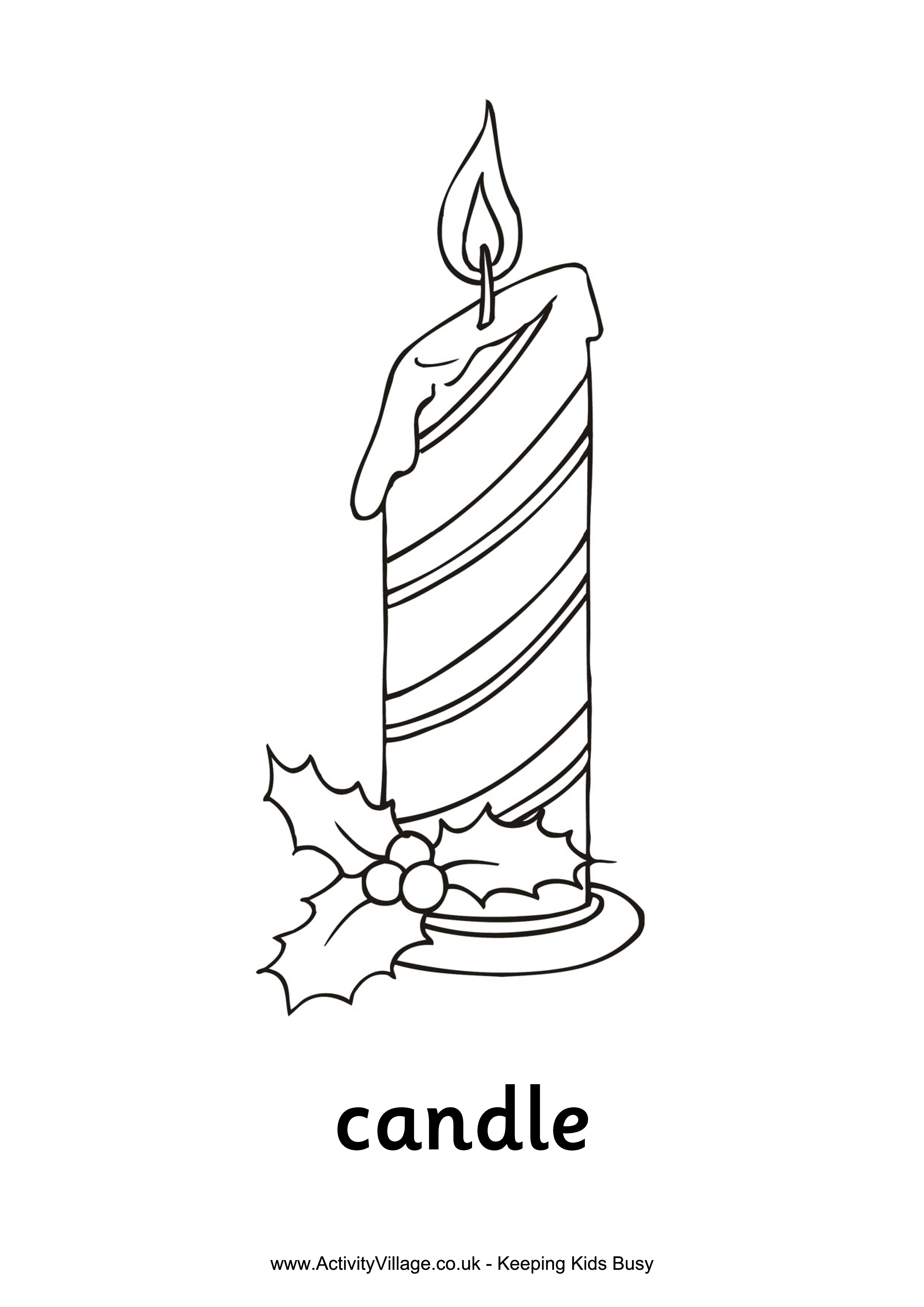 2480x3508 Free Candle Drawing Templates - Free Candle Drawing