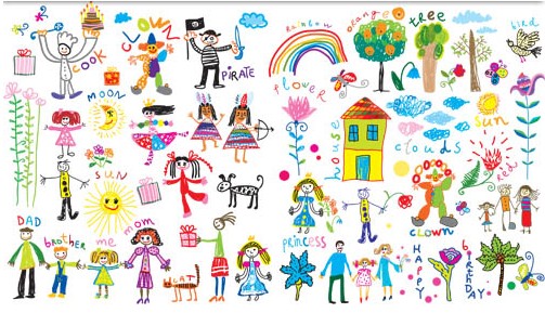 503x289 childrens drawings free vector free download - Free Childrens Drawings