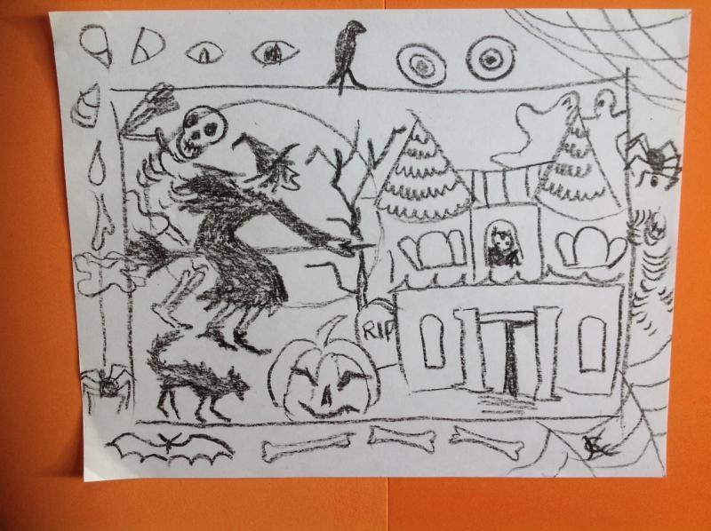 800x598 fall and halloween themes for free october children's drawing - Free Childrens Drawings