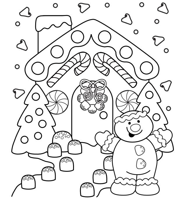 625x703 Free Easy Christmas Drawings Coloring Pages - Free Christmas Drawings